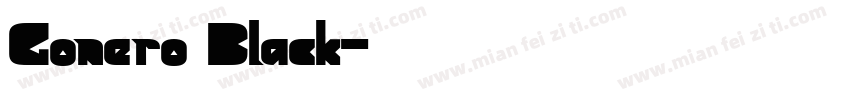 Gonero Black字体转换